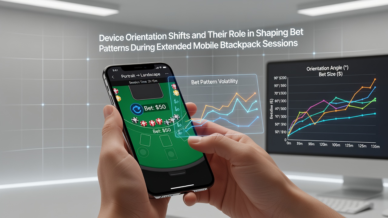 Diagramme veranschaulichen Wettmusteränderungen bei Orientierungswechseln in Blackjack-Apps