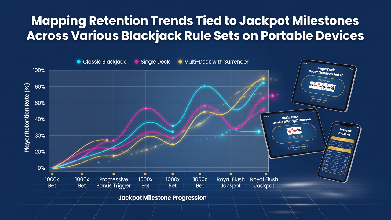 Darstellung von Spielerbindungsdaten in mobilen Blackjack-Varianten mit Fokus auf Jackpot-Meilensteine