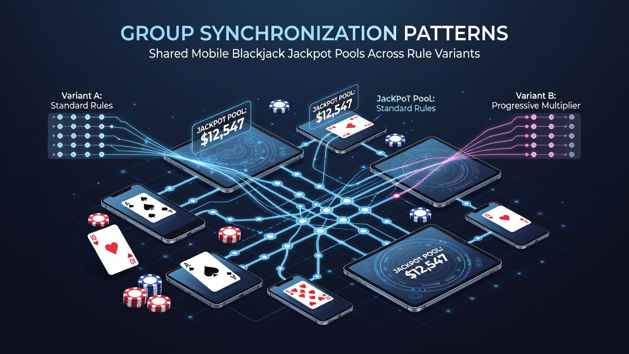 Analyse von Synchronisationsmustern in mobilen Blackjack-Jackpot-Pools mit verschiedenen Regelvarianten