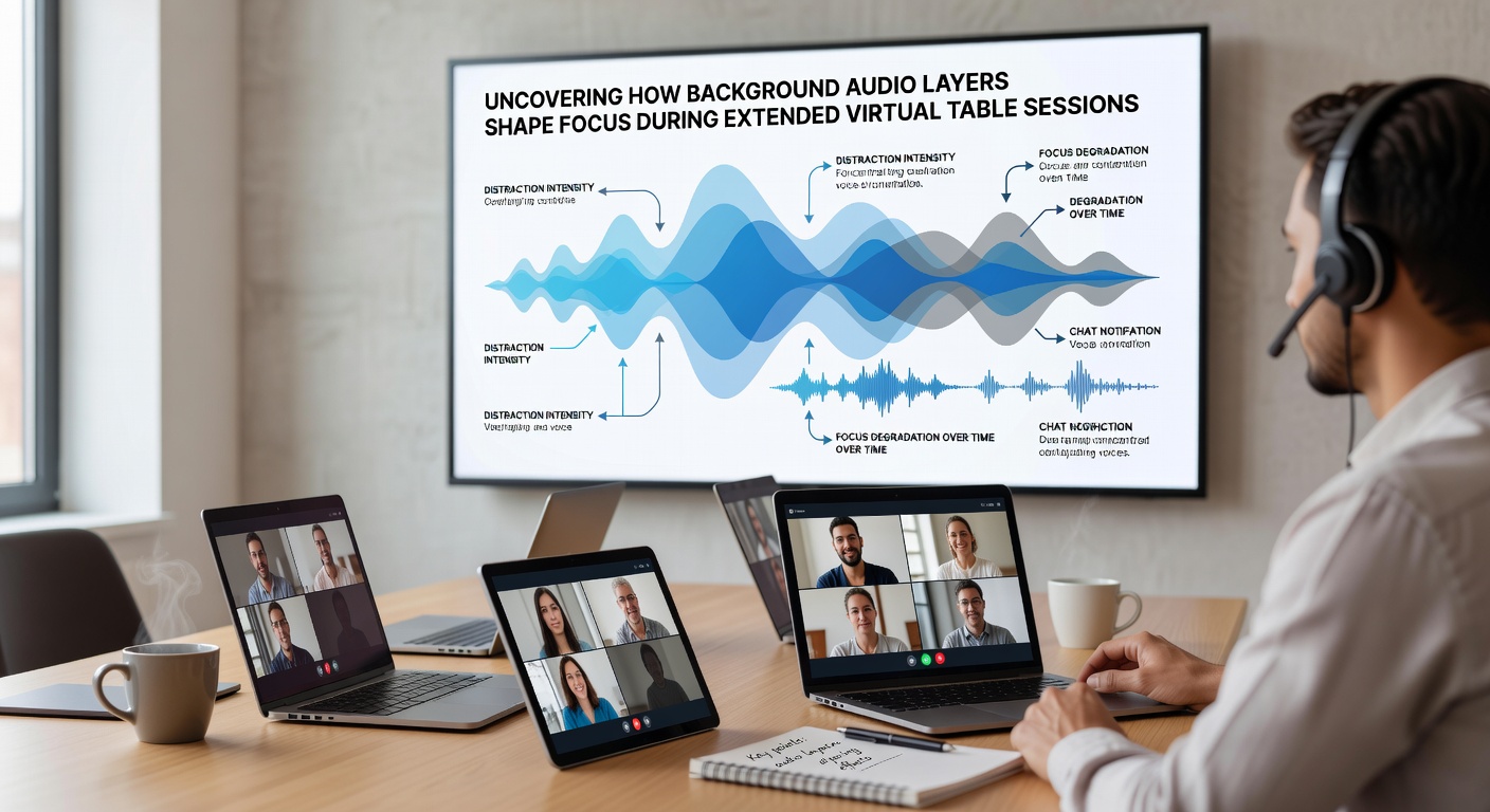 Analyse von Konzentrationsmustern mit Audio-Schichten in virtuellen Sessions